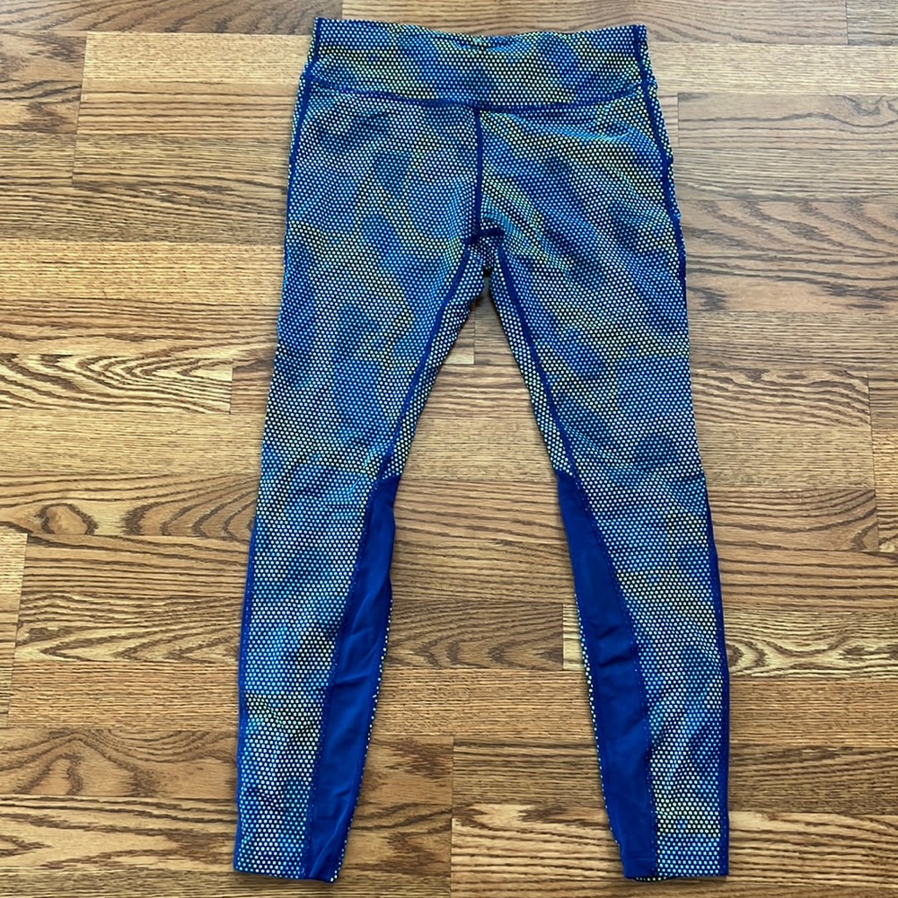 Nike Large Women’s Running Workout Blue Green Dri-Fit
